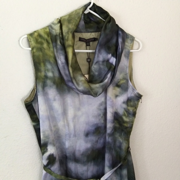 Robert Kitchen Canada silk cowl neck dress - Picture 2 of 8